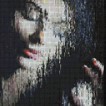Mozaika (projekt) "In the rain", 100 x 146cm