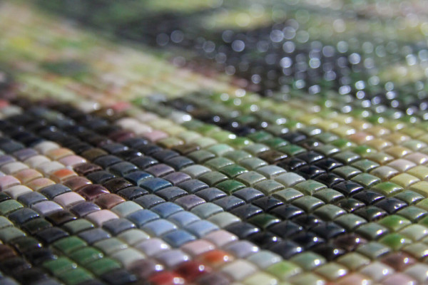 Mozaika "Mostek japoński", 150 x 150 x 3cm, zoom
