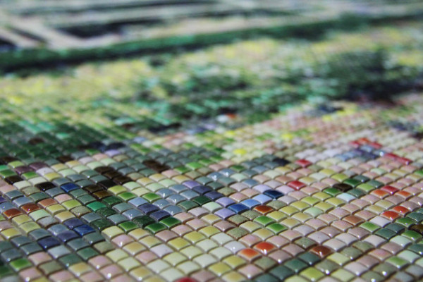 Mozaika "Mostek japoński", 150 x 150 x 3cm, zoom