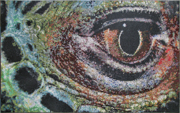 Mozaika "Oko Iguany", 150 x 95 x 3cm