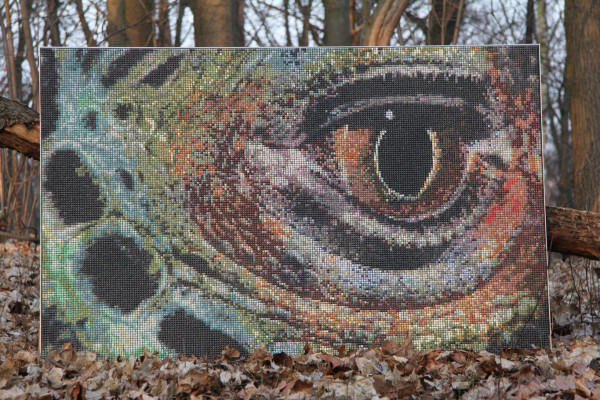 Mozaika "Oko Iguany", 150 x 95 x 3cm